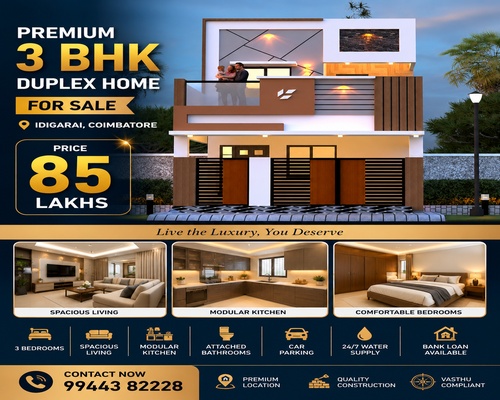 3 BHK Semi-Furnished Duplex House for Sale